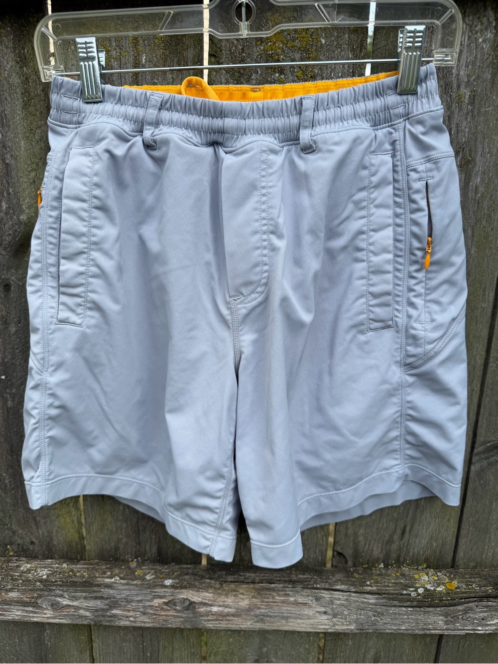 Birddogs Light Gray Shorts with Yellow Lining